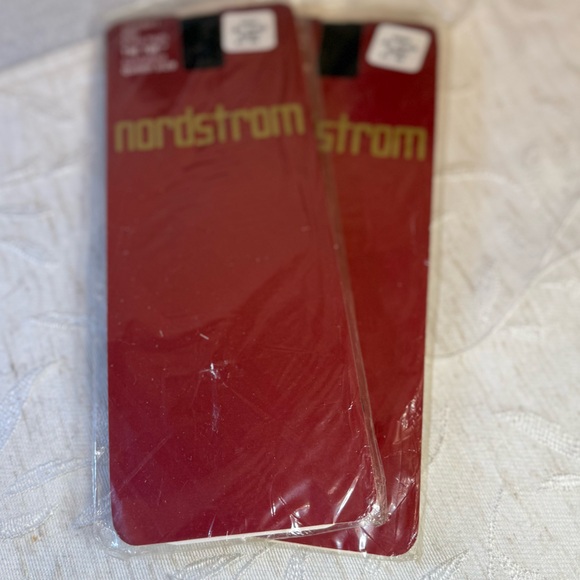 Vintage Set of Nordstrom Queen Jet Black knee highs.‎ Sandalfoot, comfort top. - Picture 2 of 5